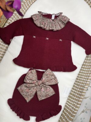 CONJUNTO GRANATE / PALOMA DE LA O