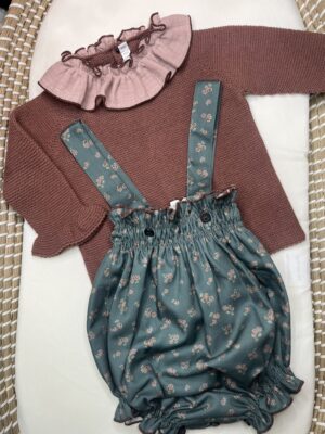 CONJUNTO FLOR TEJA / PALOMA DE LA O