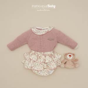 CONJUNTO BRAGUITA VINTAGE FLORES / PANGASA