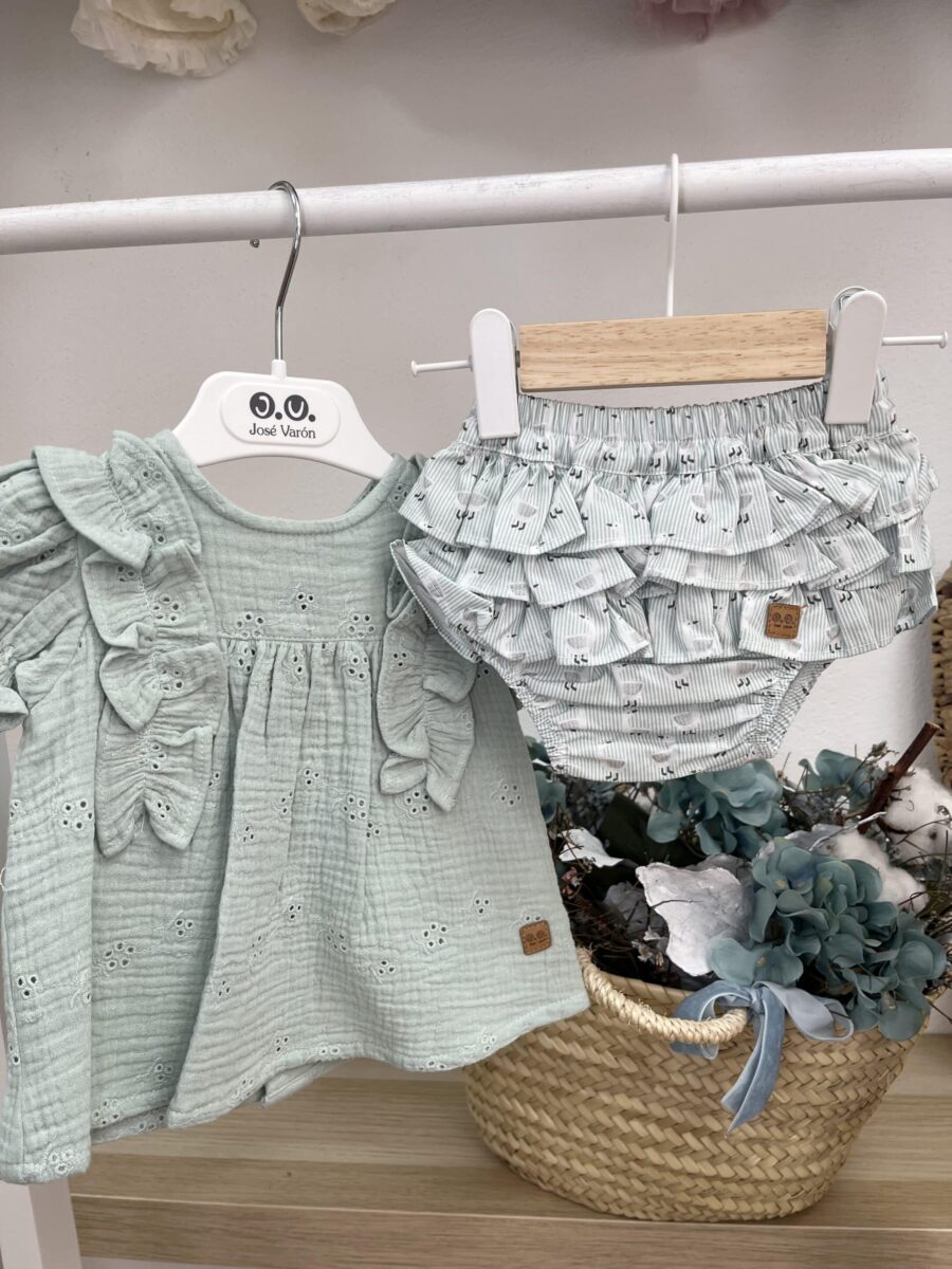 CONJUNTO CAMISA Y BRAGUITAS OCAS / JOSÉ VARON