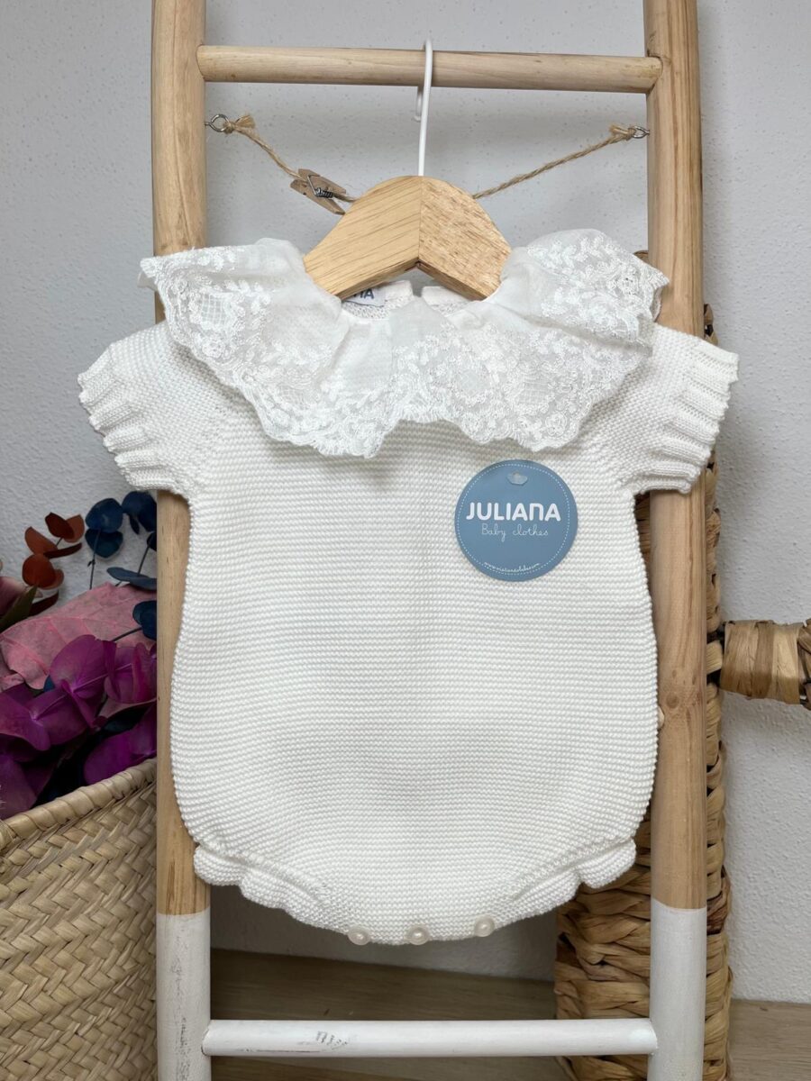 PELELE PUNTO LIN PUNTILLA BLANCO / JULIANA