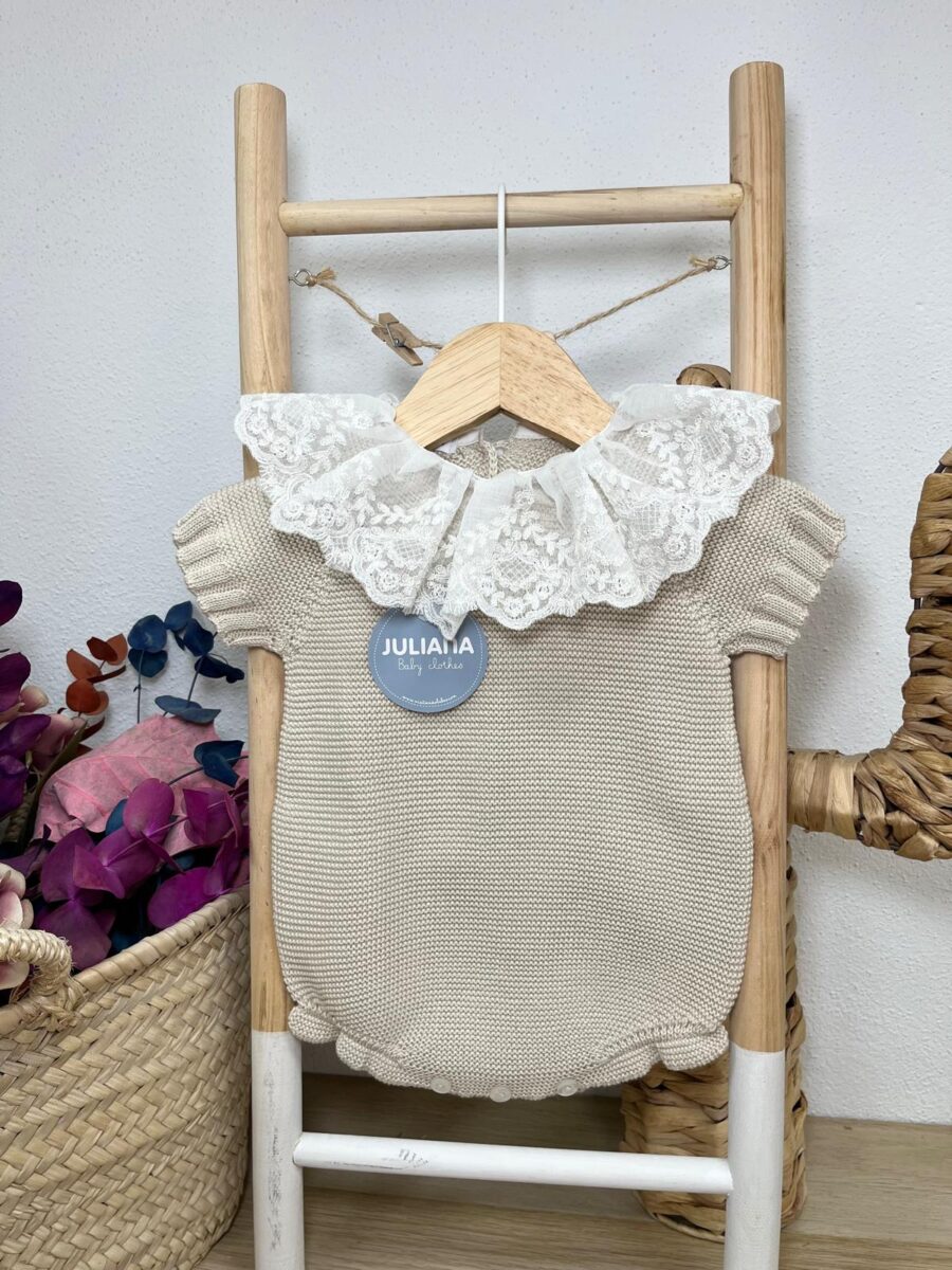 PELELE PUNTO LIN PUNTILLA CREMA / JULIANA