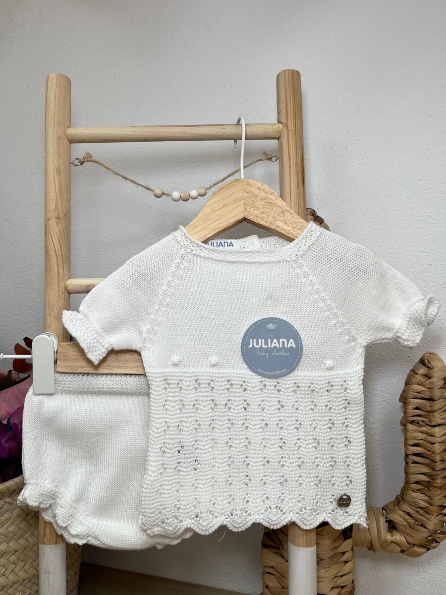 CONJUNTO 2.P BRAGA PUNTO CALADOS BODOQUES BLANCO / JULIANA