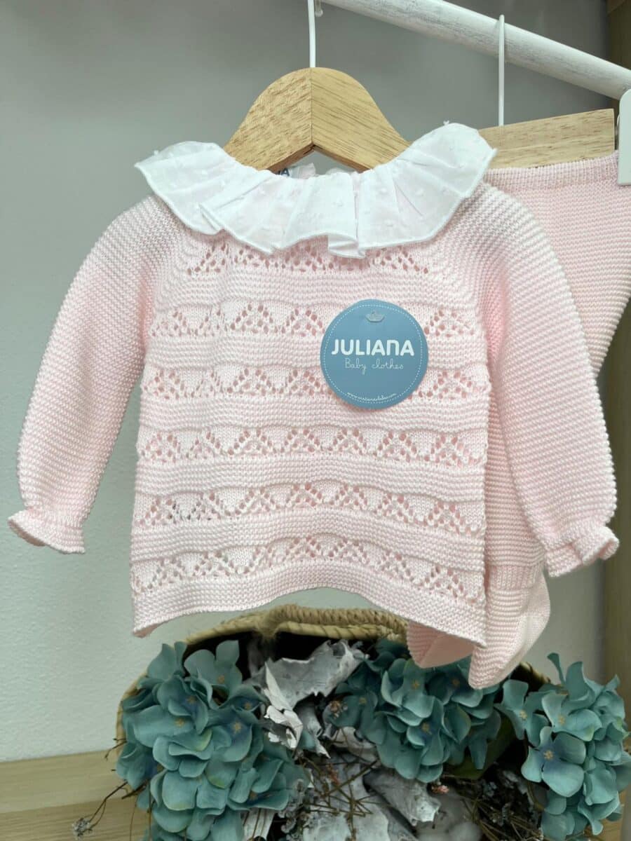 CONJUNTO 2.P PICOS CALADOS ROSA / JULIANA