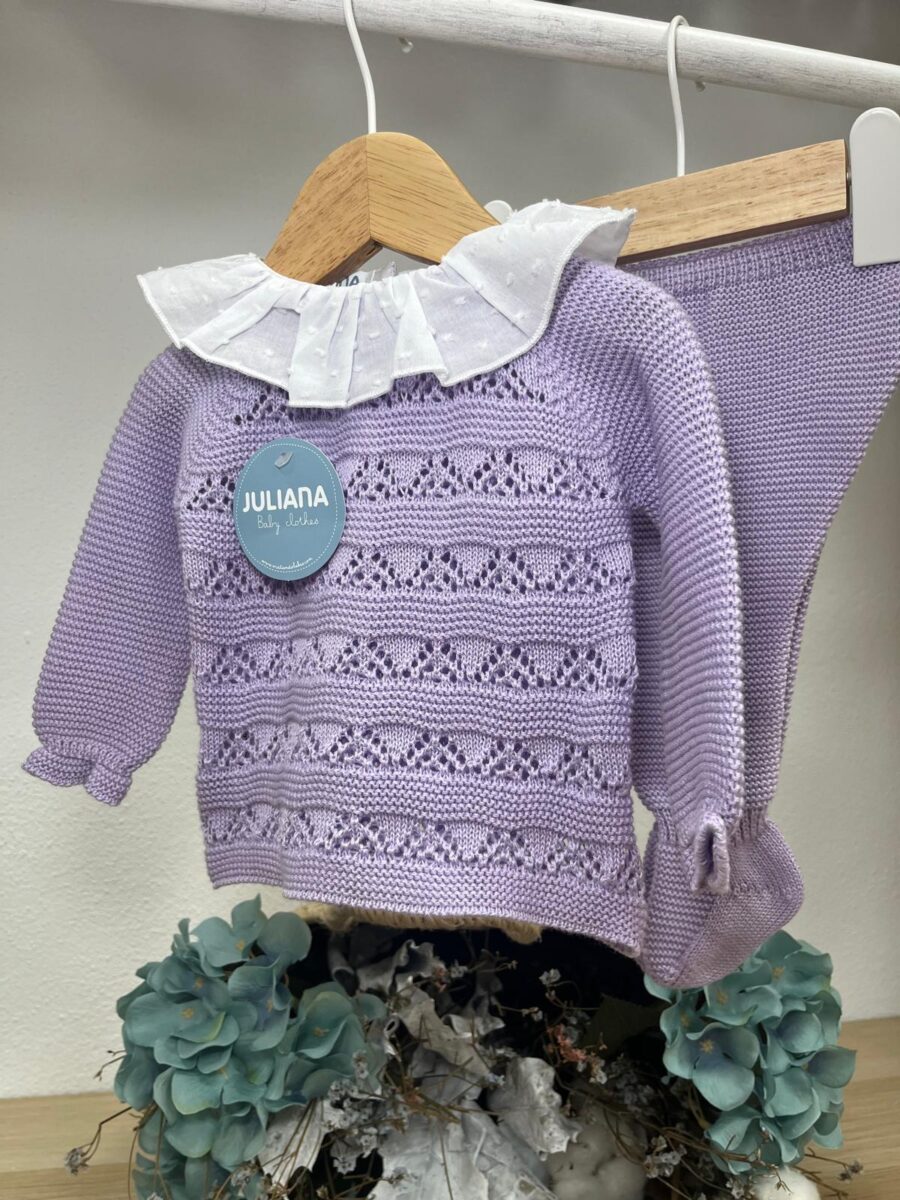 CONJUNTO 2.P PICOS CALADOS LILA / JULIANA
