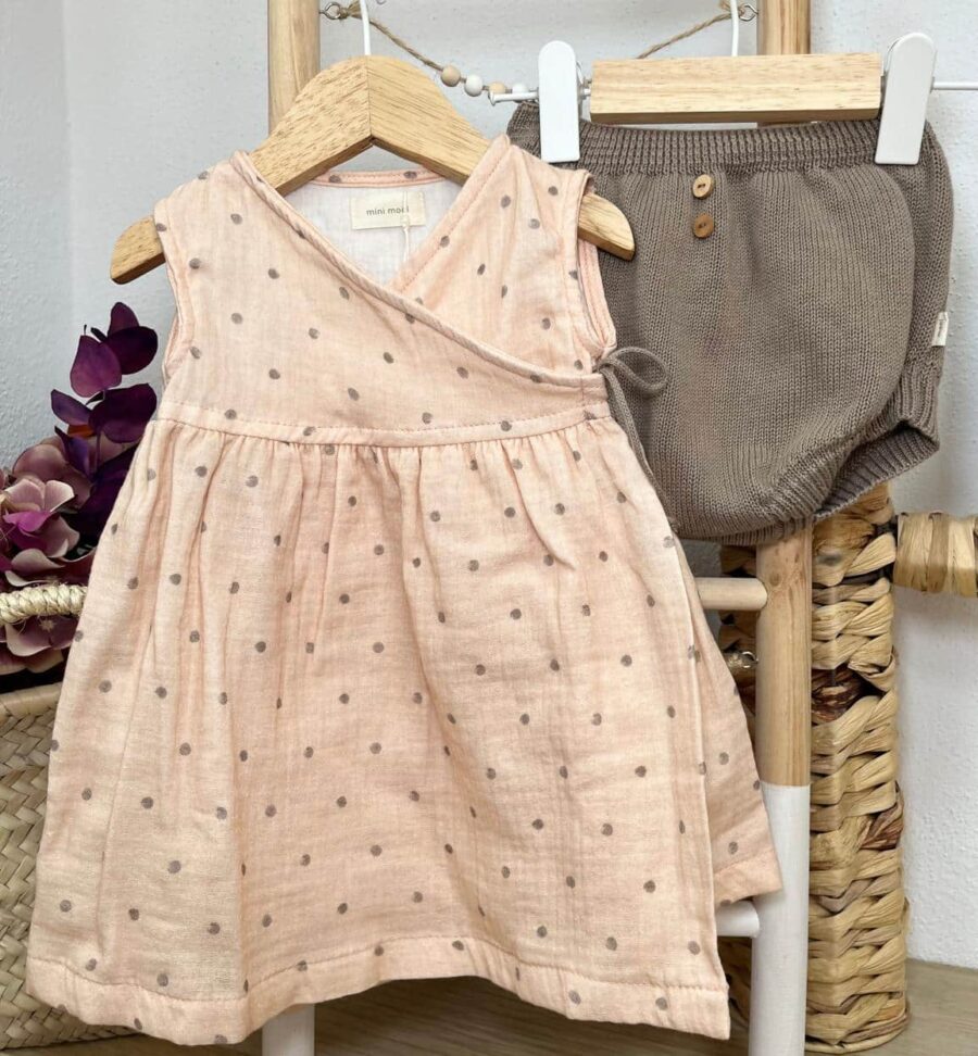 VESTIDO CRUZADO LUNARES  / MAC ILUSION