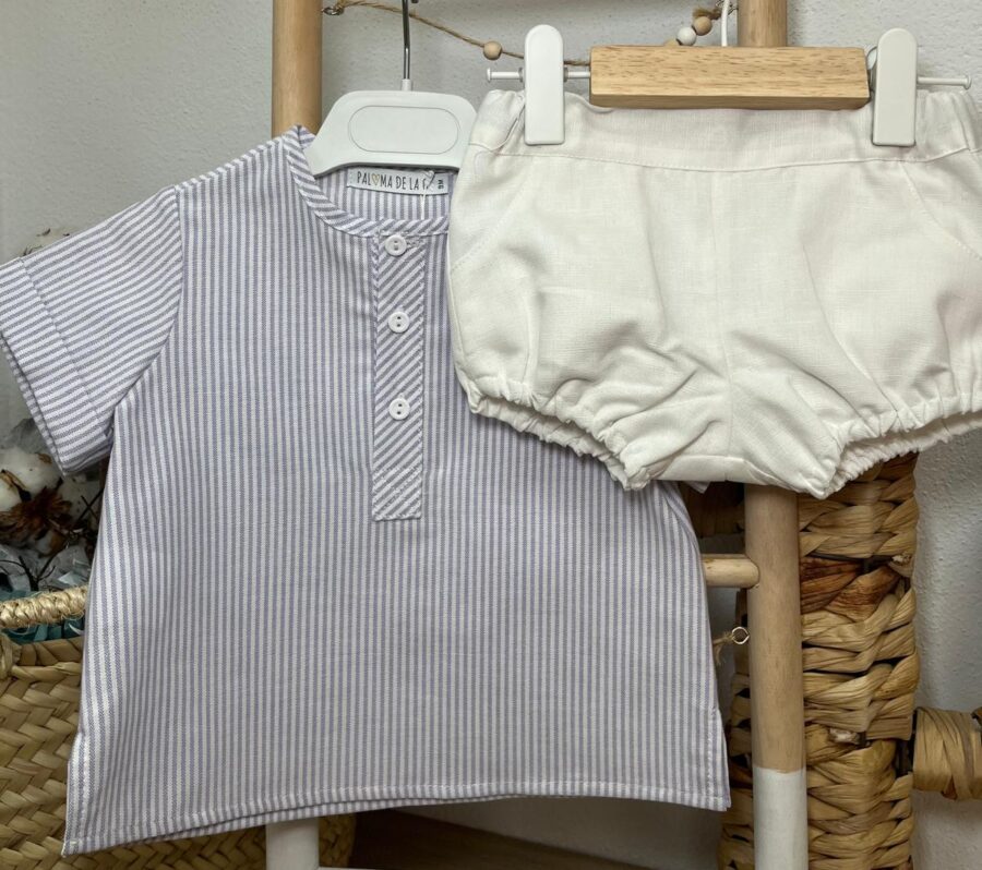 CONJUNTO CAMISA Y POLOLO / PALOMA DE LA O