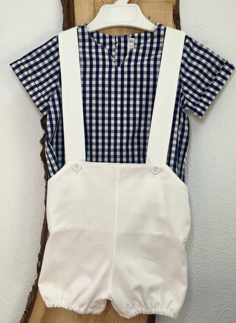 CONJUNTO PETO Y BLUSA VICHY / PALOMA DE LA O