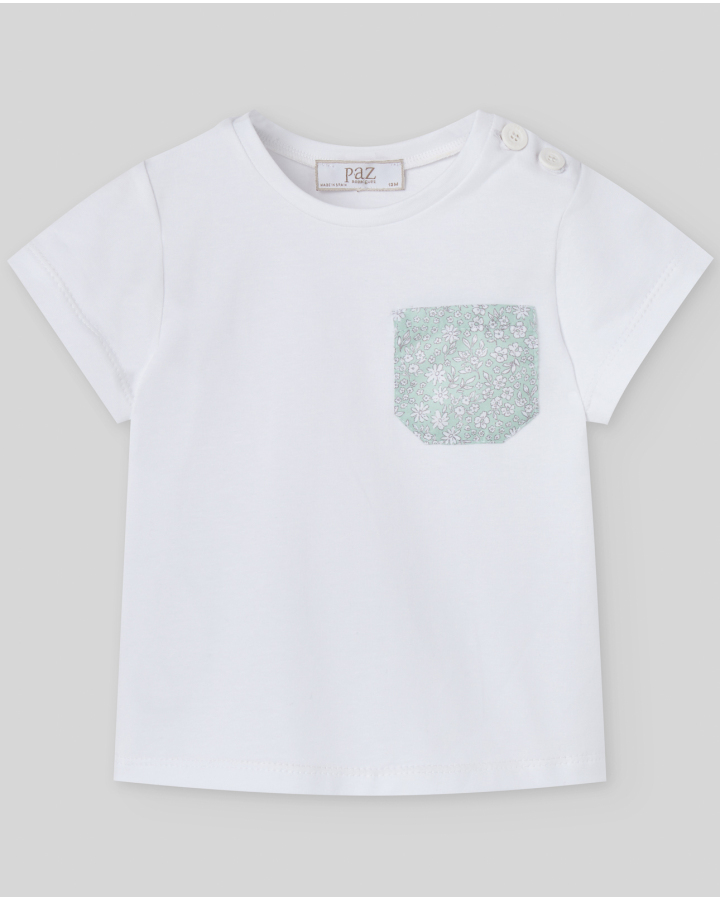 CAMISETA BOLSILLO FLORES / PAZ RODRIGUEZ