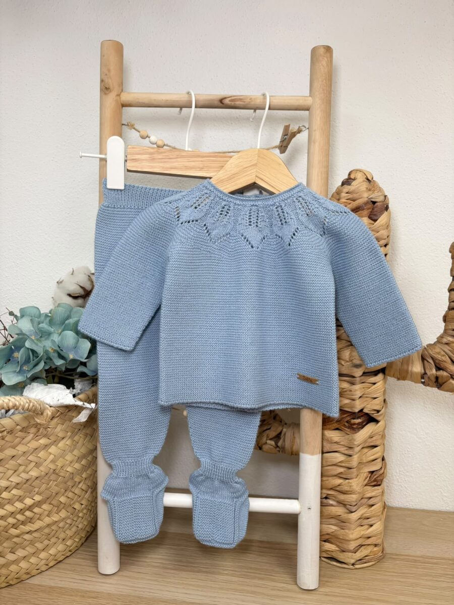 CONJUNTO JERSEY Y POLAINA AZUL / SOLITA